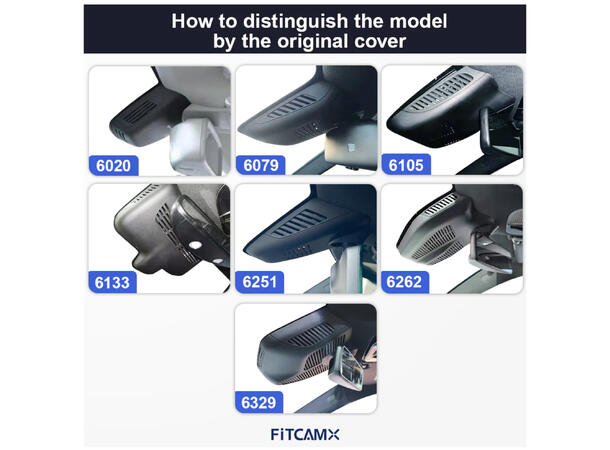 FITCAMX Integrert 4K Dashcam (foran+bak) MB C/GLC-klasse (2017 - 2021) "6133"