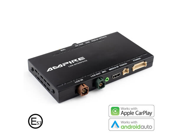 Ampire Trådløs Apple Carplay/AndroidAuto Audi m/MMI 3G/3G+ (High/Low)