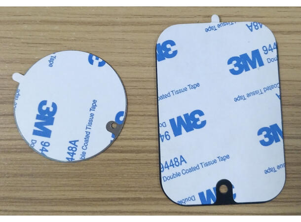 uniDAB Metallplater for magnetholdere Universal selvklebende metallplater