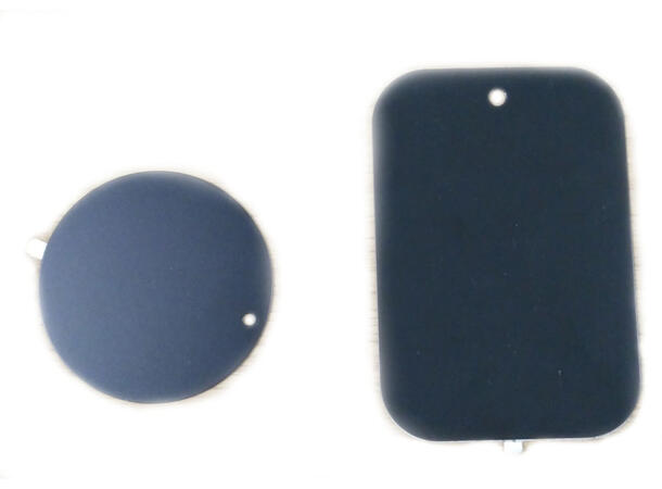 uniDAB Metallplater for magnetholdere Universal selvklebende metallplater
