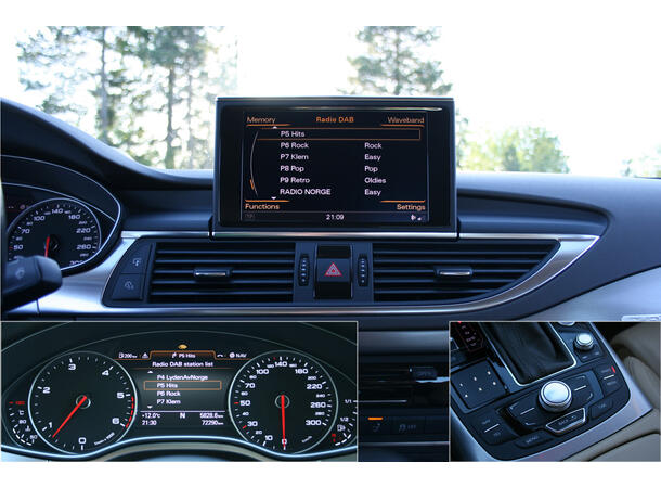 norDAB Premium DAB-integrering Audi/VW Audi/Bentley/VW m/MMI 3G/3G+ (u/OEM DAB)