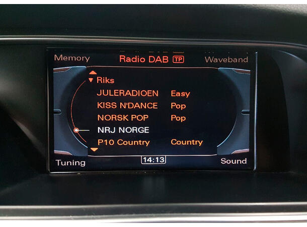 norDAB Premium DAB-integrering Audi/VW Audi/Bentley/VW m/MMI 3G/3G+ (u/OEM DAB)