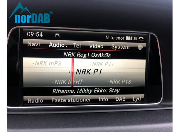 norDAB Premium DAB-integrering Mercedes Mercedes m/NTG4.5