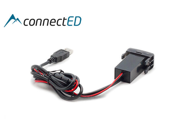 ConnectED Innfelt USB x 2 (Audio/Lading) Toyota/Lexus