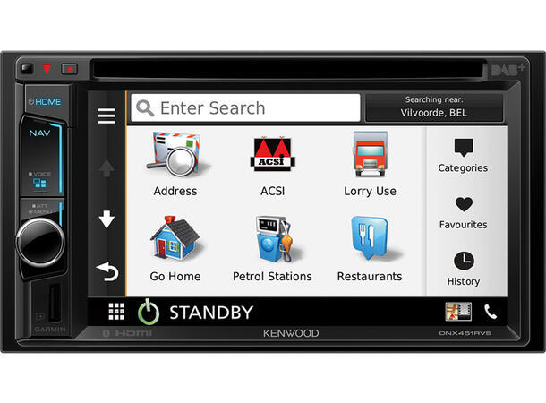 Kenwood DNX451RVS Truck/Camper Navi 2-DIN 6,2"  DVD DAB BT NAVI USB IPHONE