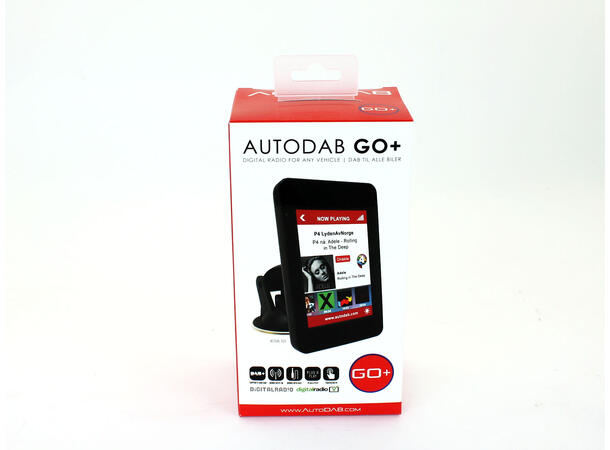 AutoDAB GO+ - DAB integrering Leveres med enkel vindusantenne