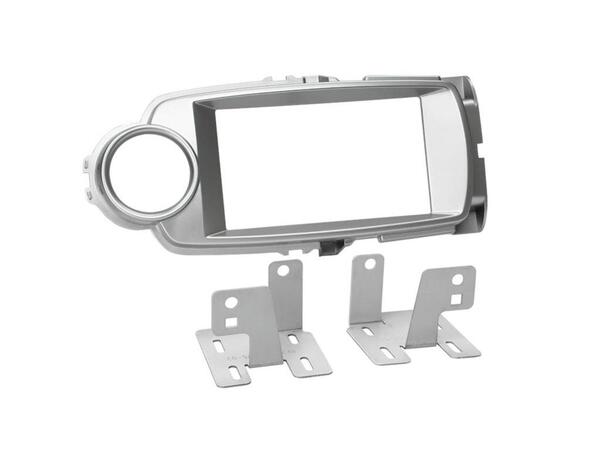 Connects2 Premium monteringsramme 2-DIN Toyota Yaris (2012 - 2019) Sølv