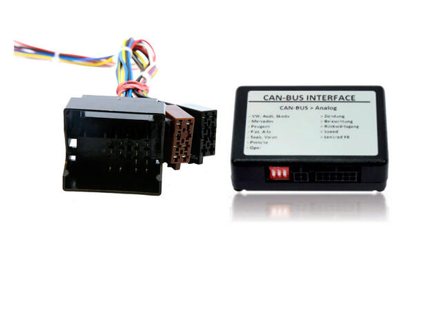 CAS CAN-BUS Rattfjernkontroll interface Audi/Skoda/VW (2003 -->) m/Quadlock