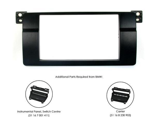 CONNECTS2 Premium monteringskit 2-DIN BMW 3-serie (E46) (1998 - 2005)