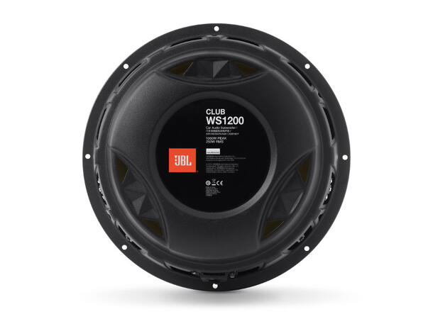 JBL Bilsubwoofer slim 12", 2 eller 4 Ohm CLUB WS slim basselement, 250/1000W