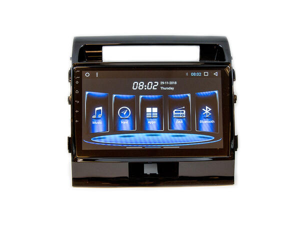 Hardstone Android headunit - 10,1" Toyota LC 200 (2008-2015) u/akt.høytt