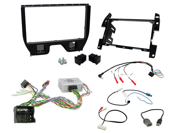 Connects2 Komplett monteringskit 2-DIN Citroen C3/DS3 (2010-->) m/Ryggesensorer