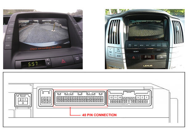 InCarTec Ryggekamera interface Toyota/Lexus (2005 - 2009)