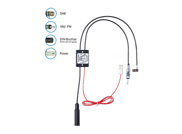 ATTB FM/DAB splitter - SMB DIN (Han) -> DIN (Hun)