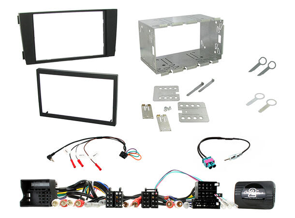 ConnectED Komplett 2-DIN monteringskit Audi A6 (2002 - 2004)