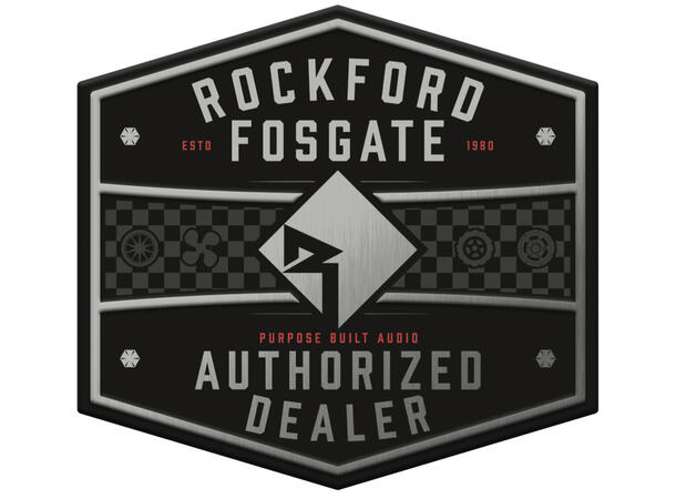 Rockford Fosgate Autorised Dealer skilt Stort veggskilt i metall
