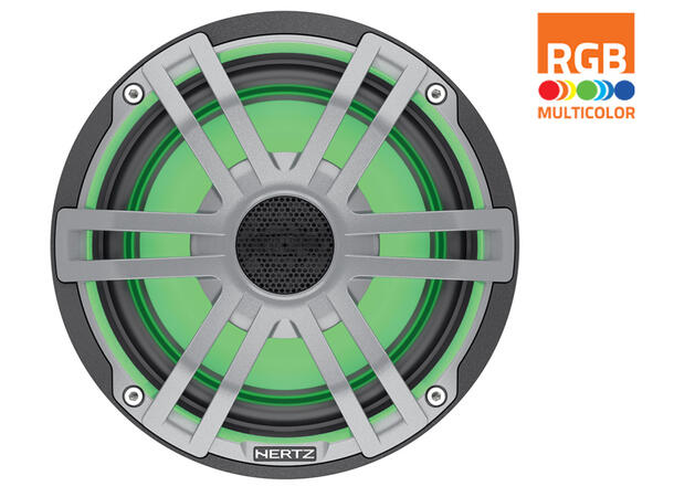 Hertz Marine HEX65 S L, 6½" med RGB Sprutsikker IP65, 100W