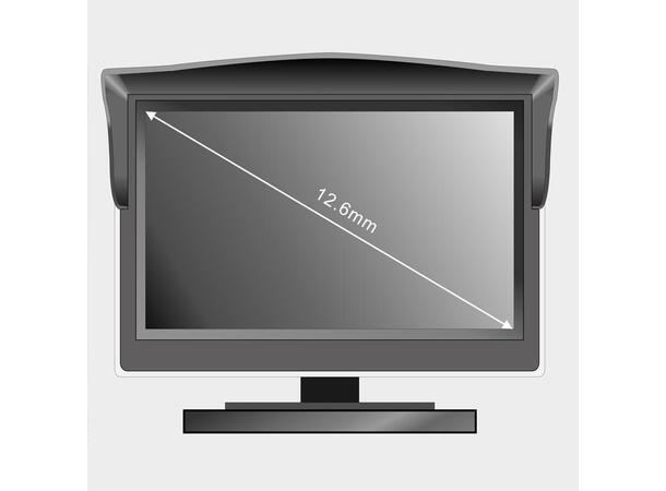 Ampire 5"  LCD-Skjerm Med 2 videoinnganger
