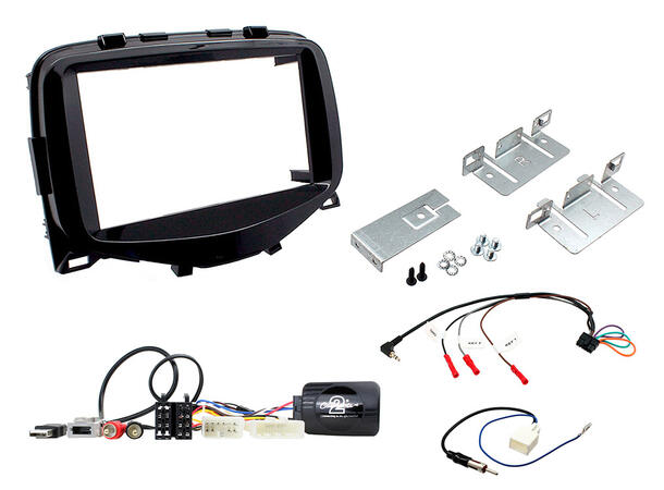 ConnectED Komplett 2-DIN monteringskit Toyota Aygo (2014 - 2021)