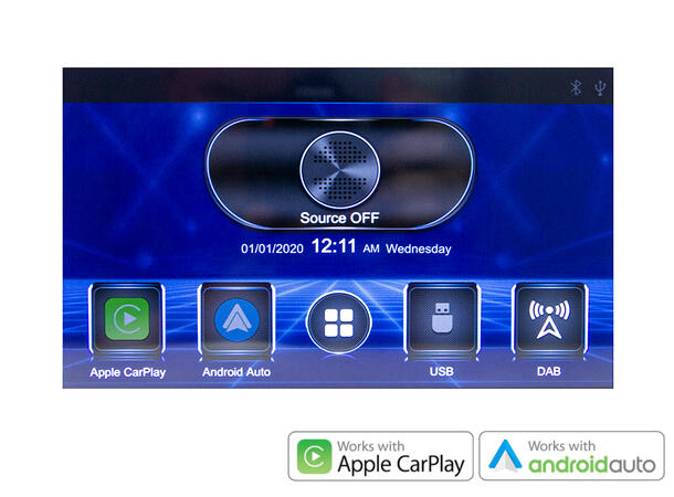 Hardstone 9" Apple CarPlay/Android Auto Audi A6 (2002 - 2004) u/akivt høytt.sys.