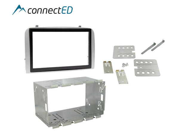 ConnectED Premium monteringskit 2-DIN Alfa Romeo 147/GT (2000 - 2010) Sølv