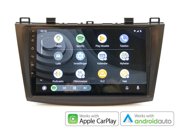 Hardstone 9" Apple CarPlay/Android Auto Mazda 3 (2009-2013) u/Bose Sound System