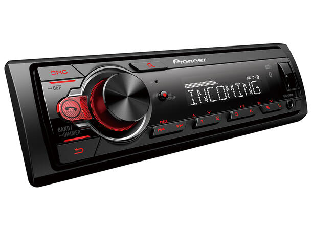 Pioneer MVH330DAB, kort chassis 1-DIN Mecha-less Media radio (uten CD)