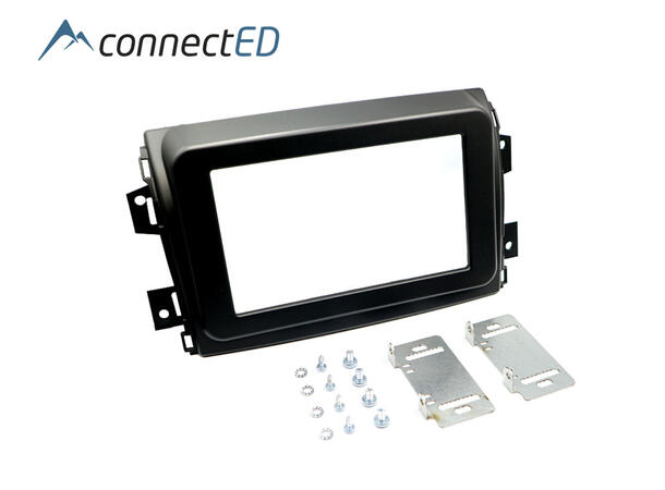 ConnectED Premium monteringskit 2-DIN Ducato/Movano (2022 -->) Sort
