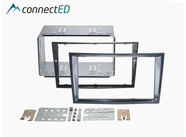 ConnectED Premium monteringskit 2-DIN Opel - Headunits "med knekk" Sort