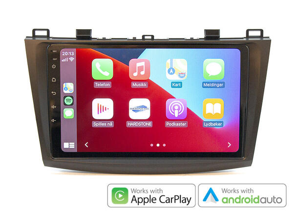 Hardstone 9" Apple CarPlay/Android Auto Mazda 3 (2009-2013) m/Bose Sound System