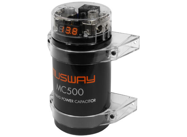 Musway 0,5 F Digital Kondensator 0,5 Farads kondensator med distribusjon