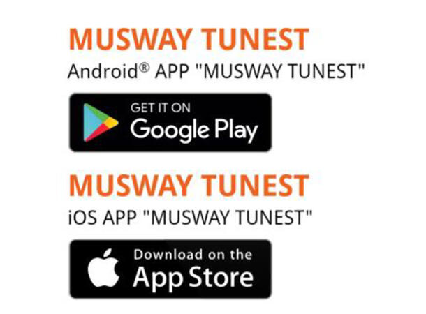 Musway BTA2 bluetooth dongle Audio streaming og APP-kontroll