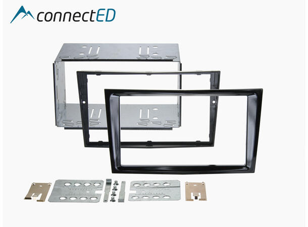 ConnectED Premium monteringskit 2-DIN Opel - Headunits "med knekk" Pianolakk