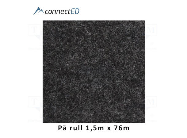 ConnectED Trunkliner teppe, Mørk grå Tepperull på 1,50x52 meter(Reell frakt!)