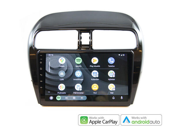 Hardstone 9" Apple CarPlay/Android Auto Mitsubishi Space Star (2013 -->)