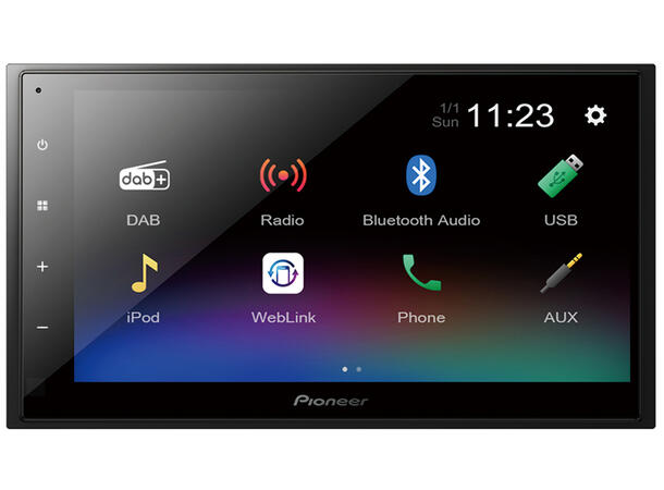 Pioneer DMHA340DAB 2-DIN DAB BT USB/IPHONE 6,8"