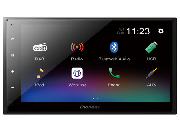 Pioneer DMHA340DAB 2-DIN DAB BT USB/IPHONE 6,8"