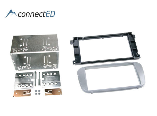 ConnectED Premium monteringsramme 2-DIN Ford - Oval - Sølv