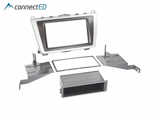 ConnectED monteringskit 1-DIN/2-DIN Mazda 6 (2008 - 2012) Sort/Sølv