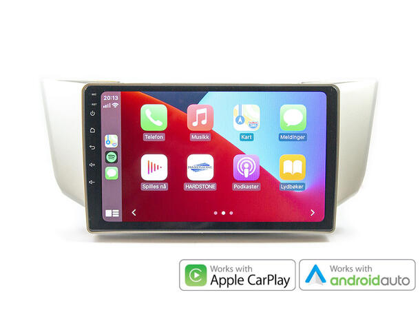 Hardstone 9" Apple CarPlay/Android Auto RX400h (2004 - 2008) m/Akt.høyttalersys.