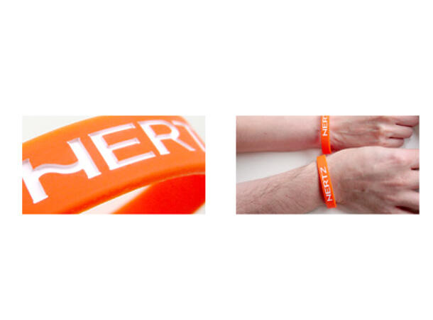Hertz Armbånd, orange/hvit