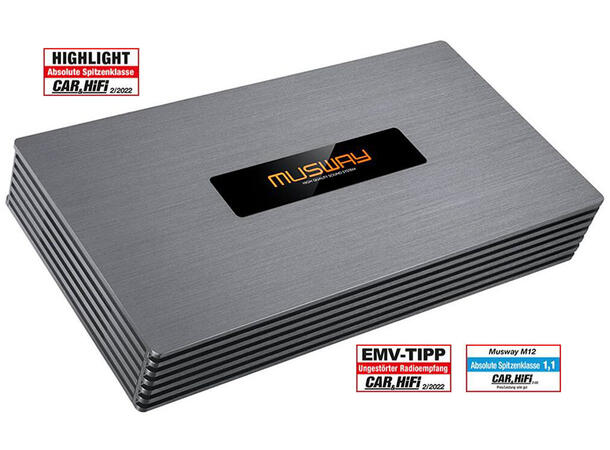 Musway 12-kanals DSP-forsterker 600W RMS
