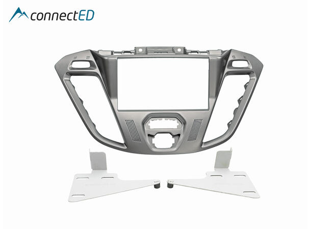 ConnectED Premium monteringsramme 2-DIN Ford Transit Custom (2013 - 2018) Sølv