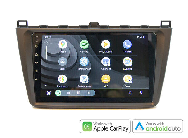Hardstone 9" Apple CarPlay/Android Auto Mazda 6 (2008 - 2010) m/Bose system