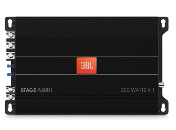 JBL Bilforsterker 1 x 300W STAGE 1-kanals forsterker, 2 Ohm stabil