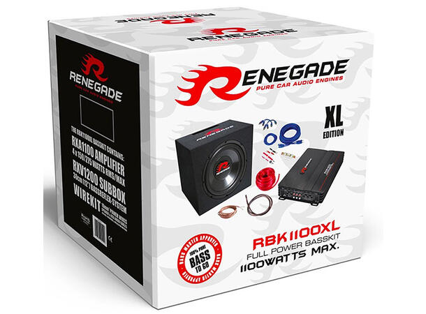 Renegade 12" Basskit komplett RXV1200 + RXA1100S + REN10KIT