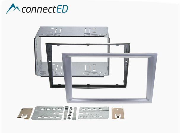 ConnectED Premium monteringskit 2-DIN Opel - Headunits "uten knekk" Chrome