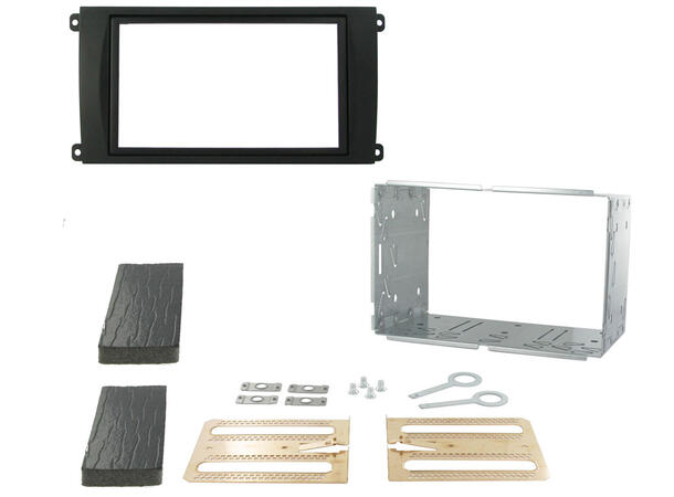 ConnectED Premium monteringskit 2-DIN Porsche Cayenne (2003 - 2010) Sort