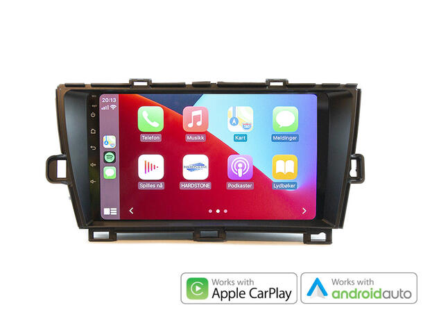 Hardstone 9" Apple CarPlay/Android Auto Prius (2012 - 2015) m/JBL Soundsystem