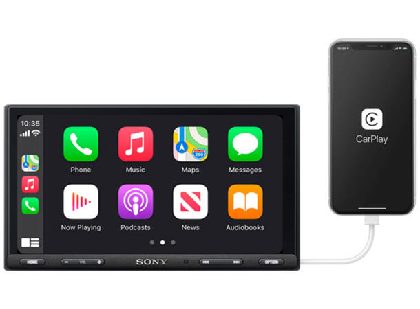 Sony XAV-AX5650 AV Media Receiver 7", DAB+, Apple carplay og Android Auto